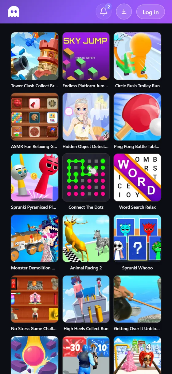 Online Game Worlds on a phone